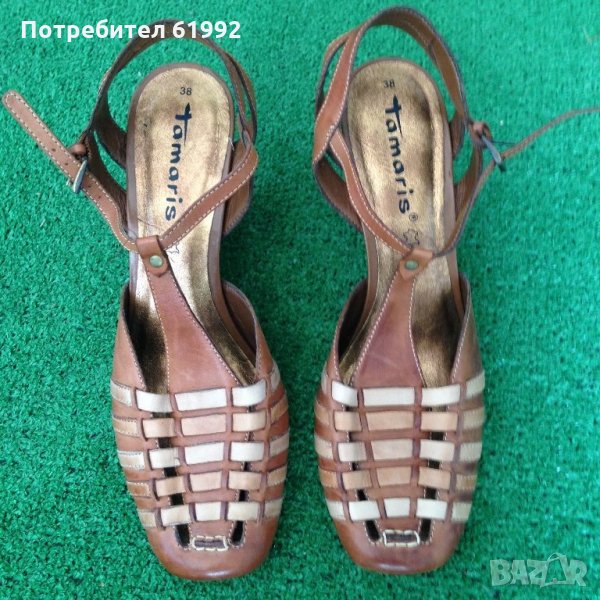 Естественна кожа обувки Тамарис, снимка 1