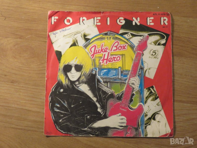малка грамофонна плоча  Форинър, Foreigner - Juke Box, Hero  - изд.80 те г., снимка 1