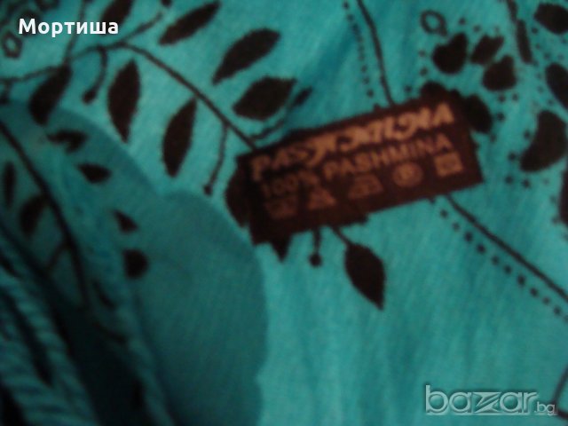  100% кашмир великолепен шал , снимка 2 - Шалове - 20278776