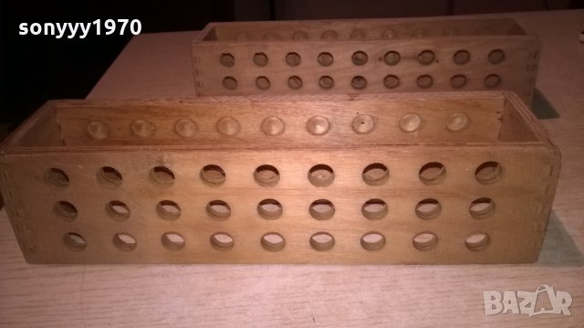 АНТИК-cemical-ретро поставки-дървени с дупки 11мм, снимка 3 - Колекции - 23167752