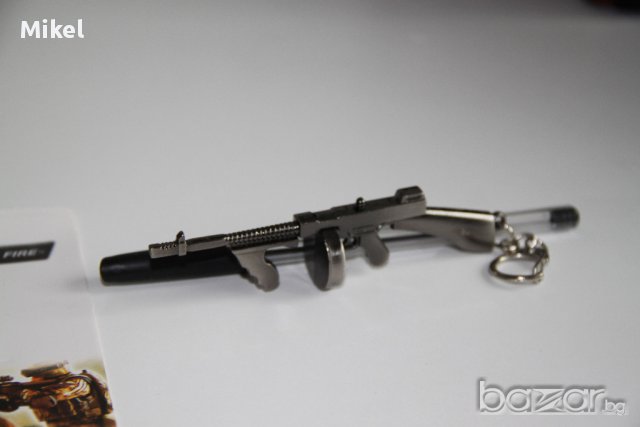Метален ключодържател Томи Гън Machine Gun Thompson Miniature Weapon, снимка 6 - Други - 14099973