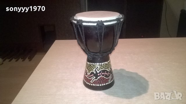 тарамбука 20х14см-дърво/кокос-внос швеицария, снимка 2 - Ударни инструменти - 23671176