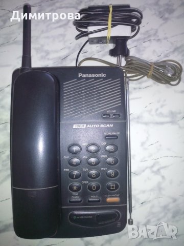 Панасоник Безжичен Стационарен  Телефон, снимка 4 - Стационарни телефони и факсове - 22374929