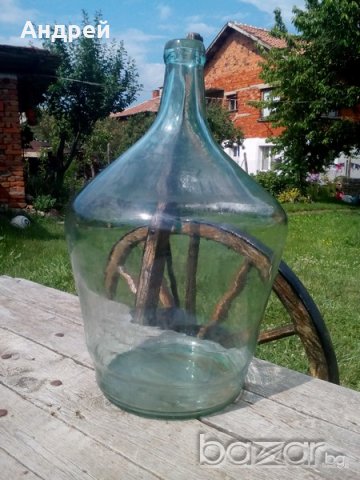 Дамаджана,стъклен съд,шише,бутилка, снимка 1 - Антикварни и старинни предмети - 18664004