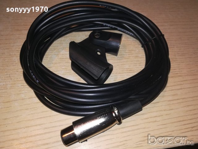 shure държач-30ЛВ и кабел-45ЛВ-за микрофон, снимка 1 - Микрофони - 20529139