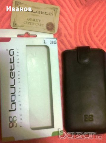 New цена калъф Bouletta ЕСТЕСТВЕНА кожа за смартфони: 5-5.5'/инча: БЕЗ бартери, само кеш, снимка 4 - Калъфи, кейсове - 17528926