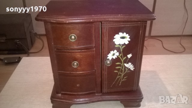 красива музикална кутия с огледало и чекмеджета-от швеицария, снимка 4 - Колекции - 25413749