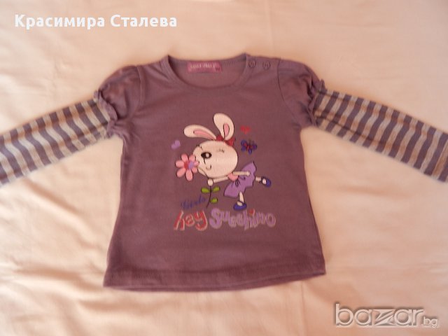 Пролет-есен-лилава блузка за 18-24 мес., снимка 1 - Бебешки блузки - 9780140