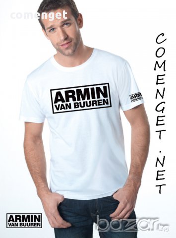 Ново! Страхотни мъжки тениски ARMIN VAN BUUREN! Бъди различен, поръчай тениска С Твоя Снимка!
