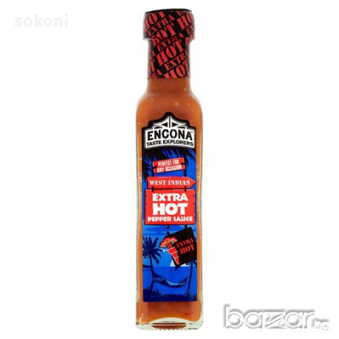 Encona Extra Hot Sauce / Енкона Екстра Лют Чили Сос 142мл, снимка 1 - Домашни продукти - 17284180