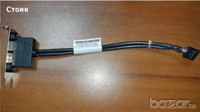 Планка за USB нисък и нормален профил, снимка 2 - Кабели и адаптери - 16596416