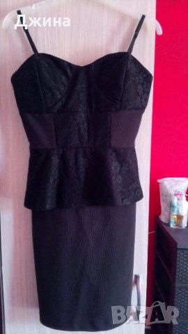 Черна къса рокличка