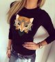 NEW! CRYSTAL FOX дамски топ с уникален принт! Поръчай модел с твоя снимка!, снимка 1 - Блузи с дълъг ръкав и пуловери - 14109122