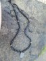 Мъжки гердан в СТИЛ tabby от естествени камъни Ръчна изработка броеница оникс и стомана куршум Табу, снимка 5