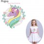 Unicorn Пони Еднорог щампа термо апликация картинка за дреха блуза, снимка 3
