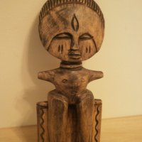  Голяма автентична Ашанти фигура от Гана, снимка 2 - Колекции - 20689292