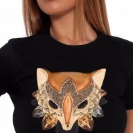 НОВО! ХИТОВА дамска тениска CRYSTAL FOX с дизайн! Създай модел с твоя снимка!, снимка 2 - Тениски - 15597072