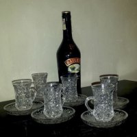 Кристален сервиз за арабски, турски чай, снимка 2 - Други стоки за дома - 13657999