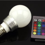 LED 9W RGB лампа с дистанционно управление Е27 220V, снимка 10 - Лед осветление - 13312756