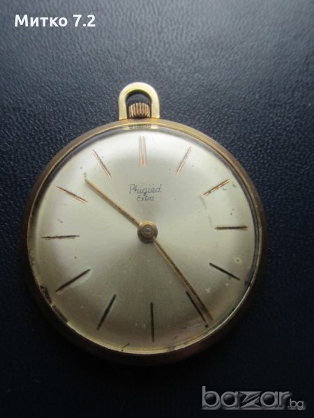 позлатен джобен часовник pfugied extra , снимка 1