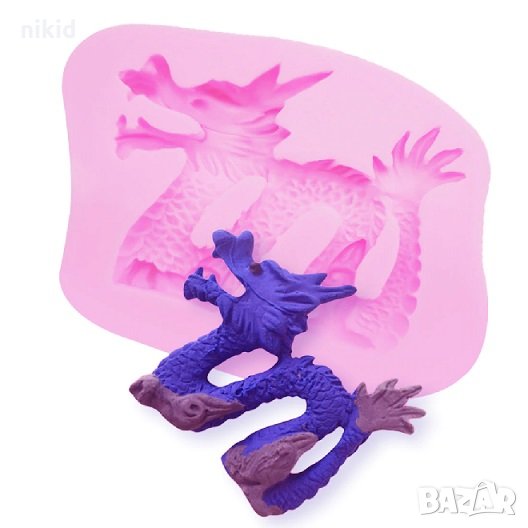 Китайски Дракон силиконов молд форма декорация торта фондан шоколад и др, снимка 1