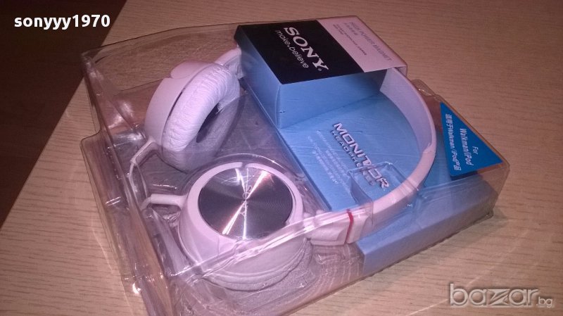 Sony mdr-zx300 stereo headphones-в бяло-нови слушалки, снимка 1