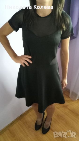Черна секси елегантна рокля, снимка 1