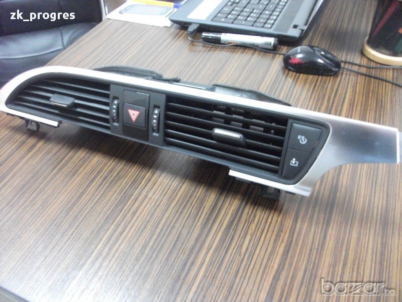 Обезвъздушител за  AUDI А6 А7 OEM CENTER DASH Dashboard  TRIM ОПАСНОСТ SWITCH ASSY, снимка 1