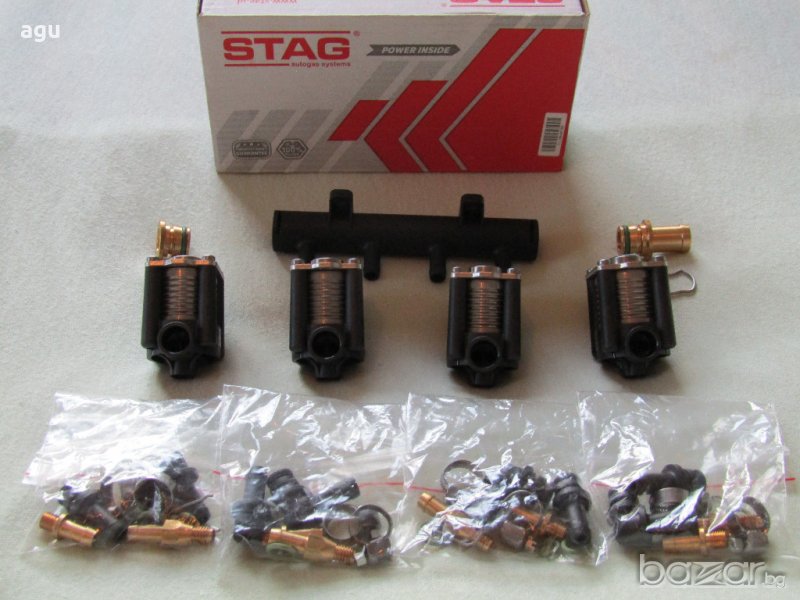 еденични инжектори AC Stag  W03 за 4 цилиндъра комплект, снимка 1