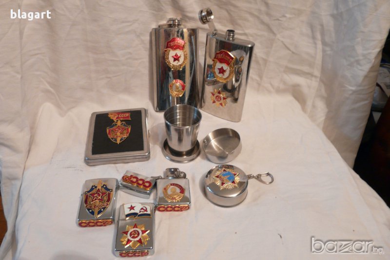 запалки,табакери-с военна СССР символика, снимка 1