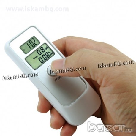 Електронен дрегер за алкохол - с термометър - код 0019, снимка 1