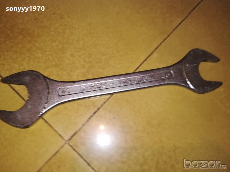 поръчан-chrom-vanadium 41/36-голям гаечен ключ-внос швеицария, снимка 1