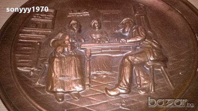 Ретро колекция-чиния/картина за стена 33см-внос швеицария, снимка 4 - Антикварни и старинни предмети - 16751918