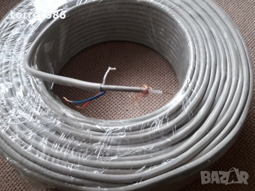 Продавам кабел за видеонаблюдение микрокоаксиал CU+2x0.50mm захранващ, снимка 1