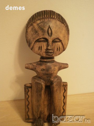  Голяма автентична Ашанти фигура от Гана, снимка 2 - Колекции - 20689292