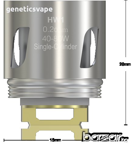 Eleaf HW1 SS316L 0.2ohm coil - изпарителна глава елеаф, снимка 3 - Вейп без пълнители - 19058268