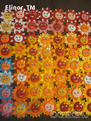 Весели слънца от филц, снимка 2 - Други - 7881087