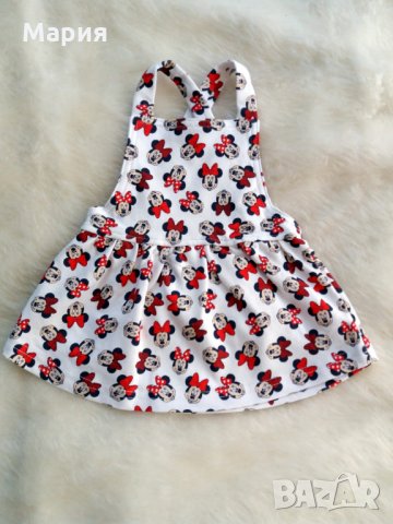 Рокля с Мини Маус 56-62см 10 лв