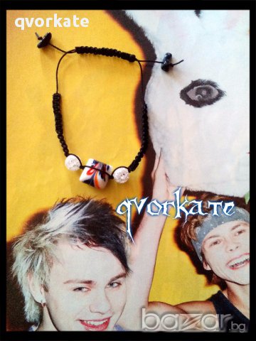 Гривна от планински кристал и плочка, снимка 1