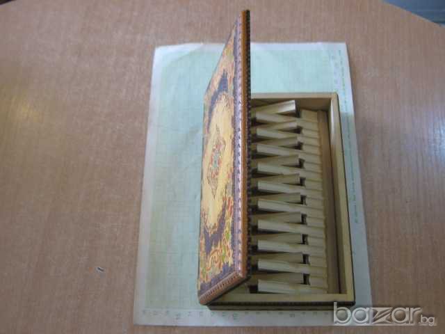 Кутия за цигари пирографирана - нова, снимка 2 - Други - 7829428