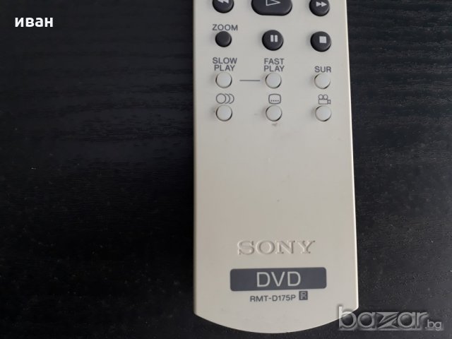 Sony RMT - D175P -DVD дистанционно управление, снимка 4 - Ресийвъри, усилватели, смесителни пултове - 20343253