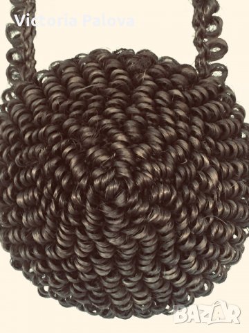 Модерна кръгла чанта за рамо стил бохо