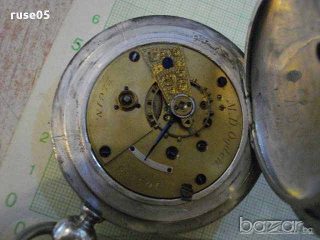 Часовник "NATIONAL WATCH Co" джобен сребърен работещ-241гр., снимка 7 - Джобни - 16007125