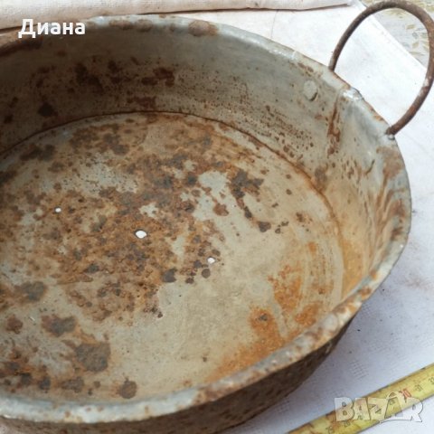 стара кована метална тава за лютеница, снимка 3 - Антикварни и старинни предмети - 25002963