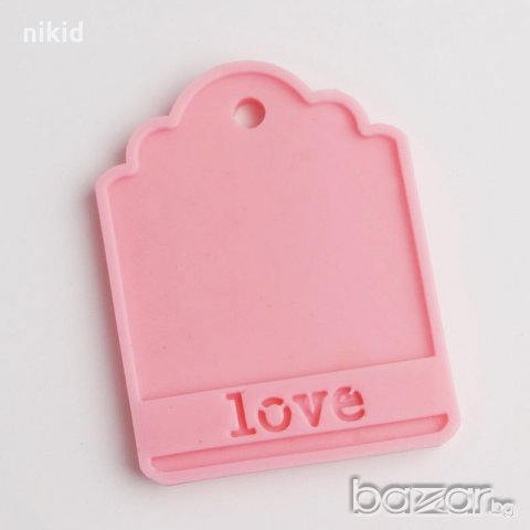 love празна табела с дупка Сватба Свети Валентин силиконов молд форма декорация торта фондан шоколад