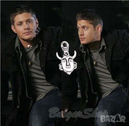 😈🪄Supernatural колие с глава с рога - Окултна - Дийн носи такава, снимка 2 - Колиета, медальони, синджири - 21675255