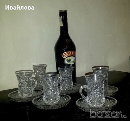 Кристален сервиз за арабски, турски чай, снимка 2 - Други стоки за дома - 13657999