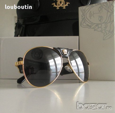 Налични Versace VE2150 black gold слънчеви очила UV 400 защита реплика, снимка 8 - Слънчеви и диоптрични очила - 13949254