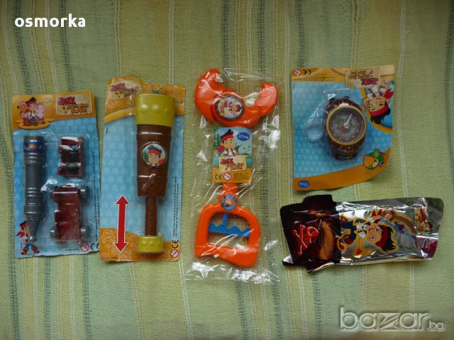 5 броя играчки за момчета Джейк и пиратите от Невърленд Дисни Disney