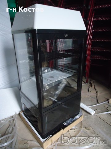 1. Луксозна ВТОРА УПОТРЕБА  витрина вертикална за торти  средно-температурна със дървен обков нюанс , снимка 13 - Обзавеждане за заведение - 14123241